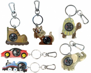 CO1 : LAST FEW - Compass Keyrings - (Pack Size 36) Price Breaks Available